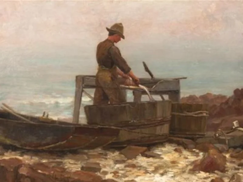 1854-Walter Lofthouse Dean - Pescatore di Owls Head, Maine